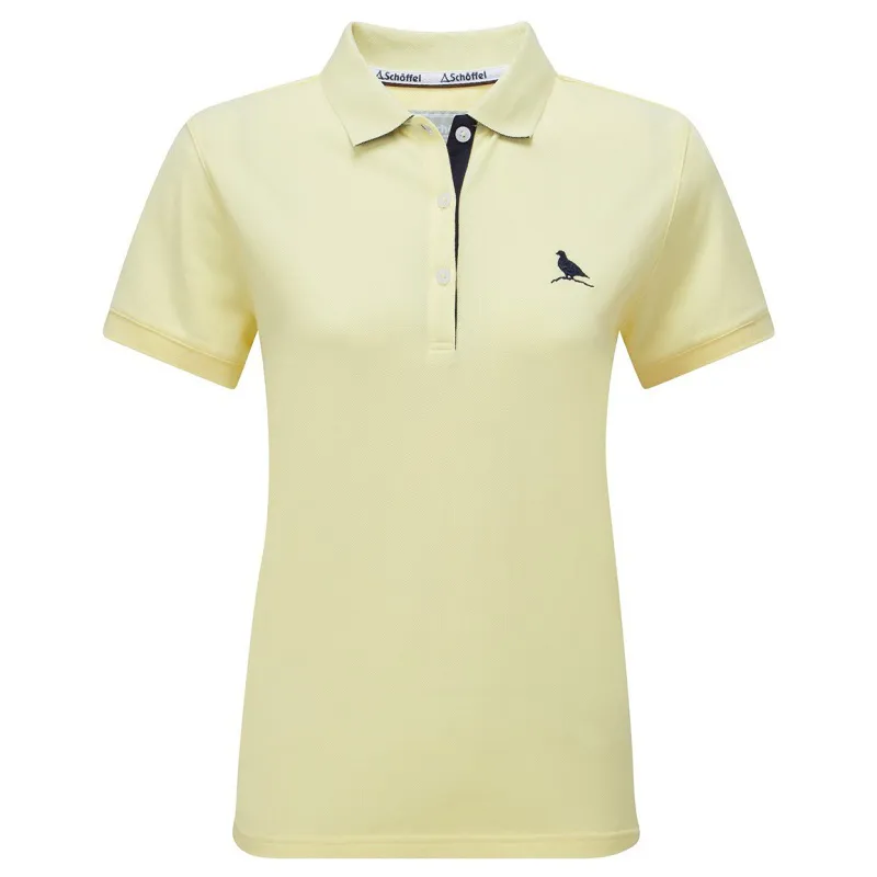 Schoffel Womens St Ives Polo Shirt Pale Lemon